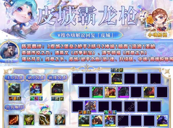云顶之弈s9皮城霸龙枪阵容搭配攻略 s9皮城霸龙枪怎么运营出装[多图]图片1